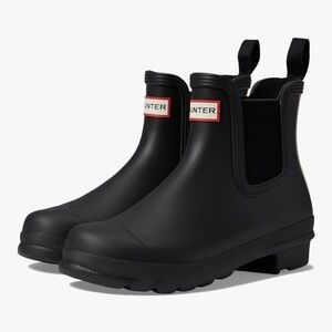 Hunter Classic Black Short Boots